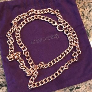 Aristocrazy necklace rose gold-plated silver